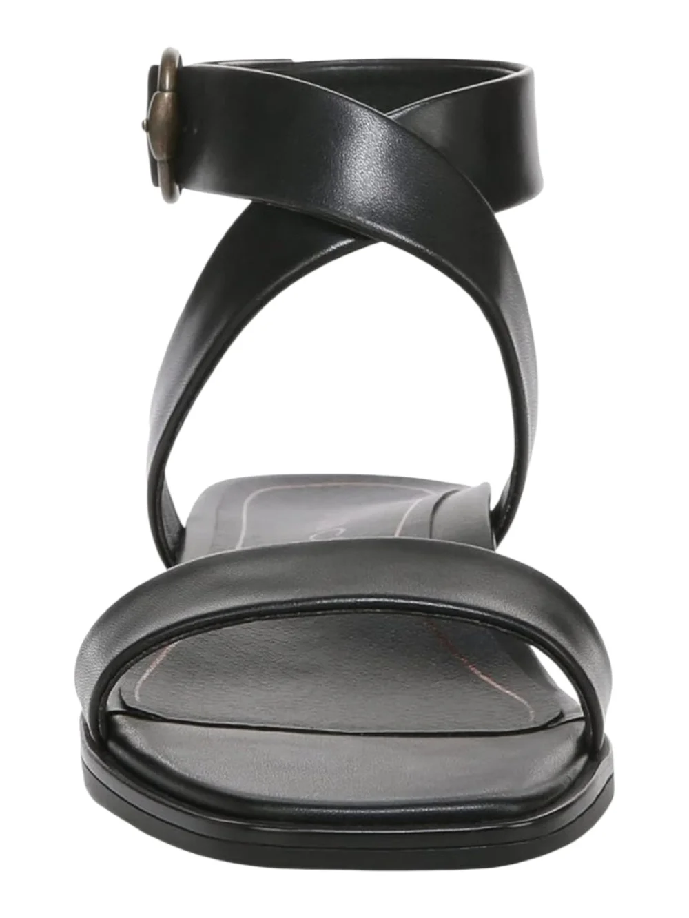 Vionic Strappy Sandals Black Comfort Ankle Strap Supportive Flat Size W8 NEW - Picture 3 of 6
